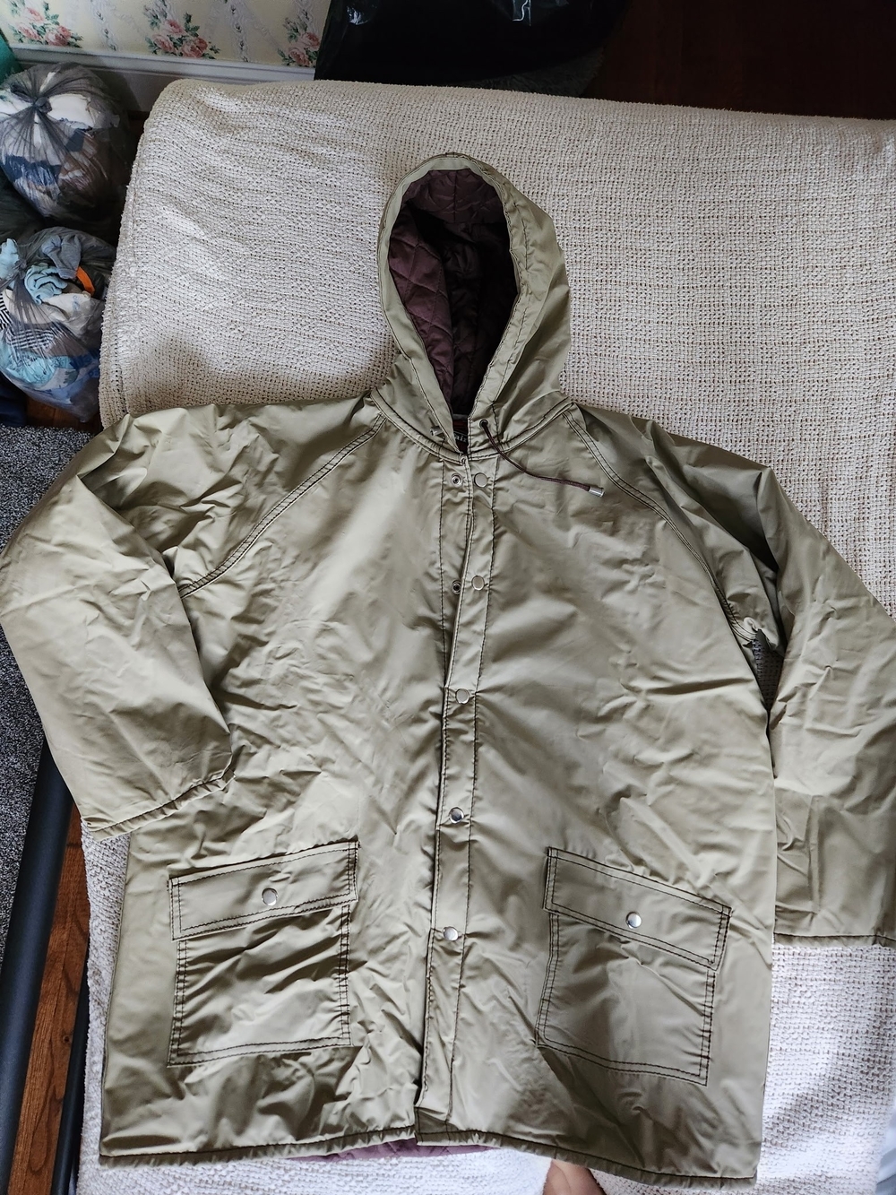 Medium Rainfair Wilderness Gear Men's Olive/Tan Mackinaw Jacket